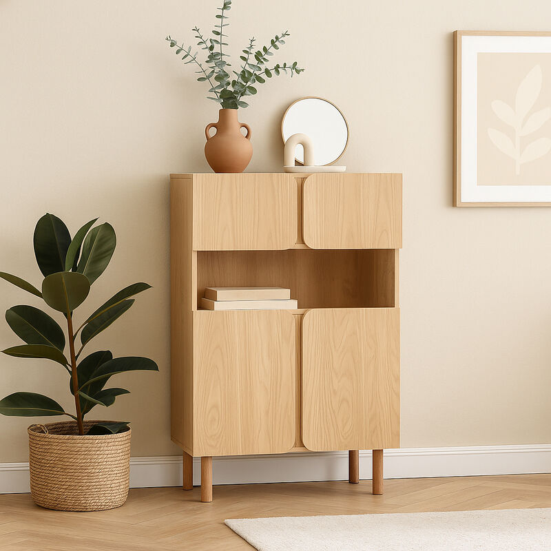 Mooda Mossa kaappi 90x42x135 cm tammi